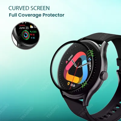 QCY WATCH GT Screen Protector Full Coverage Anti Scratch Anti Fingerprint Automatic Scratch Repair Easy Install